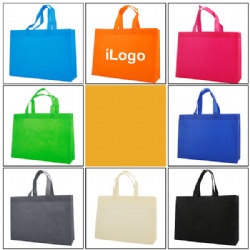 Portable 80 gsm Non-woven Shopping Tote with 1 color imprint