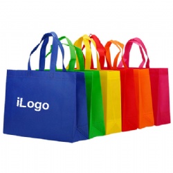 Recyclable 80 gsm Non-woven Shopping Tote with imprint on 2 sides